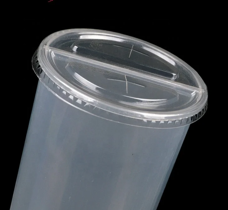16oz 22oz Bubble Tea Plastic Split Cup for Boba Two-compartment Twin Cups Heart Shape for Boba Tea with Lid