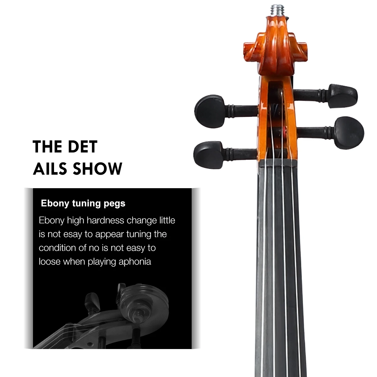 HUASHENG Full Size Handmade Violin 4/4 Price OEM ODM Solid Spruce Top Violin for Beginner Student