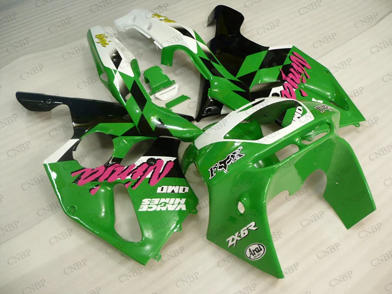  Zx6r 1994 обтекатель для Kawasaki 94 95 комплекты обтекателей 636 Zx-6r - 1997 Обтекатели зеленого черного и белого