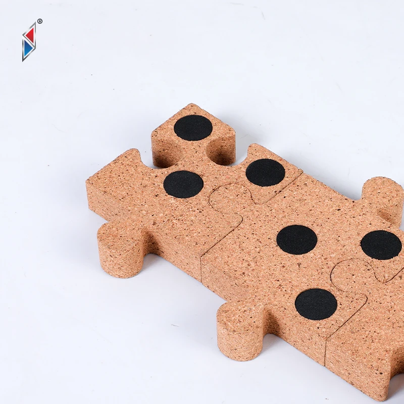 Multifunctional puzzle shape cork magnetic knife holder/tool holder Magnetic Knife Strip