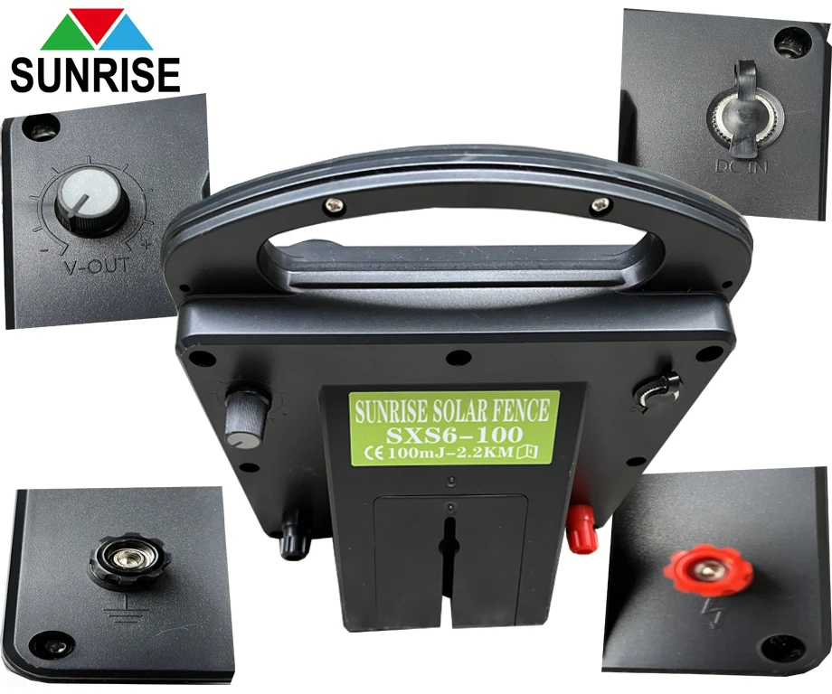 Solar dogs electric fence energizer