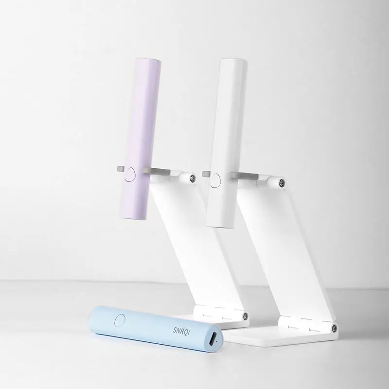 2023 2 in 1 New  Acrygel Gel X Tip Nail Extension Rechargeable Mini Nail Lamp with Stand Flash Cure UV LED Nail Lamp Cordless