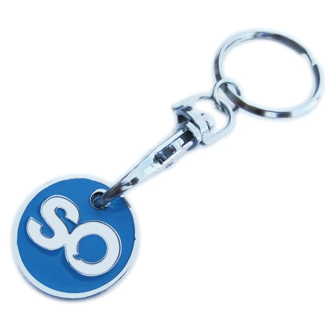 cheap iron stamping logo euro custom token coin customized cugle coins keychain metal shopping cart coin for supermarket trolley