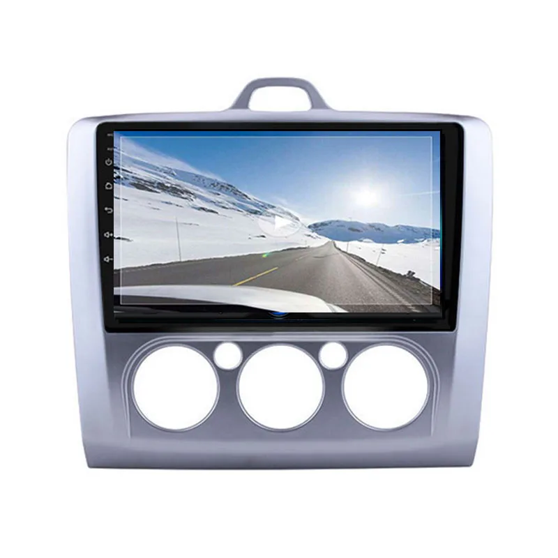 9' 2 Din GPS Android 9.1 Car Radio Autoradio Stereo BT with Frame For Ford/Focus/Exi/MT 2004-2011