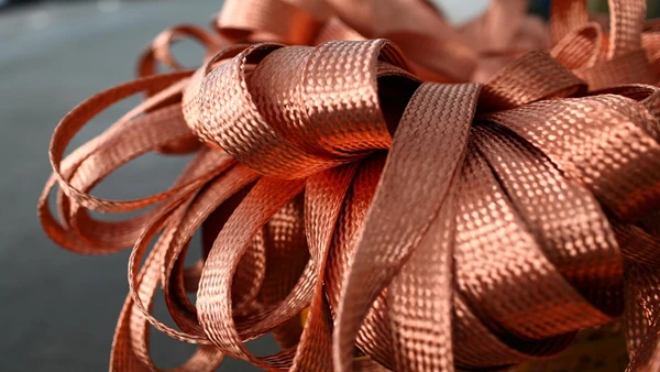 Низкая цена плоская медная оплетка от