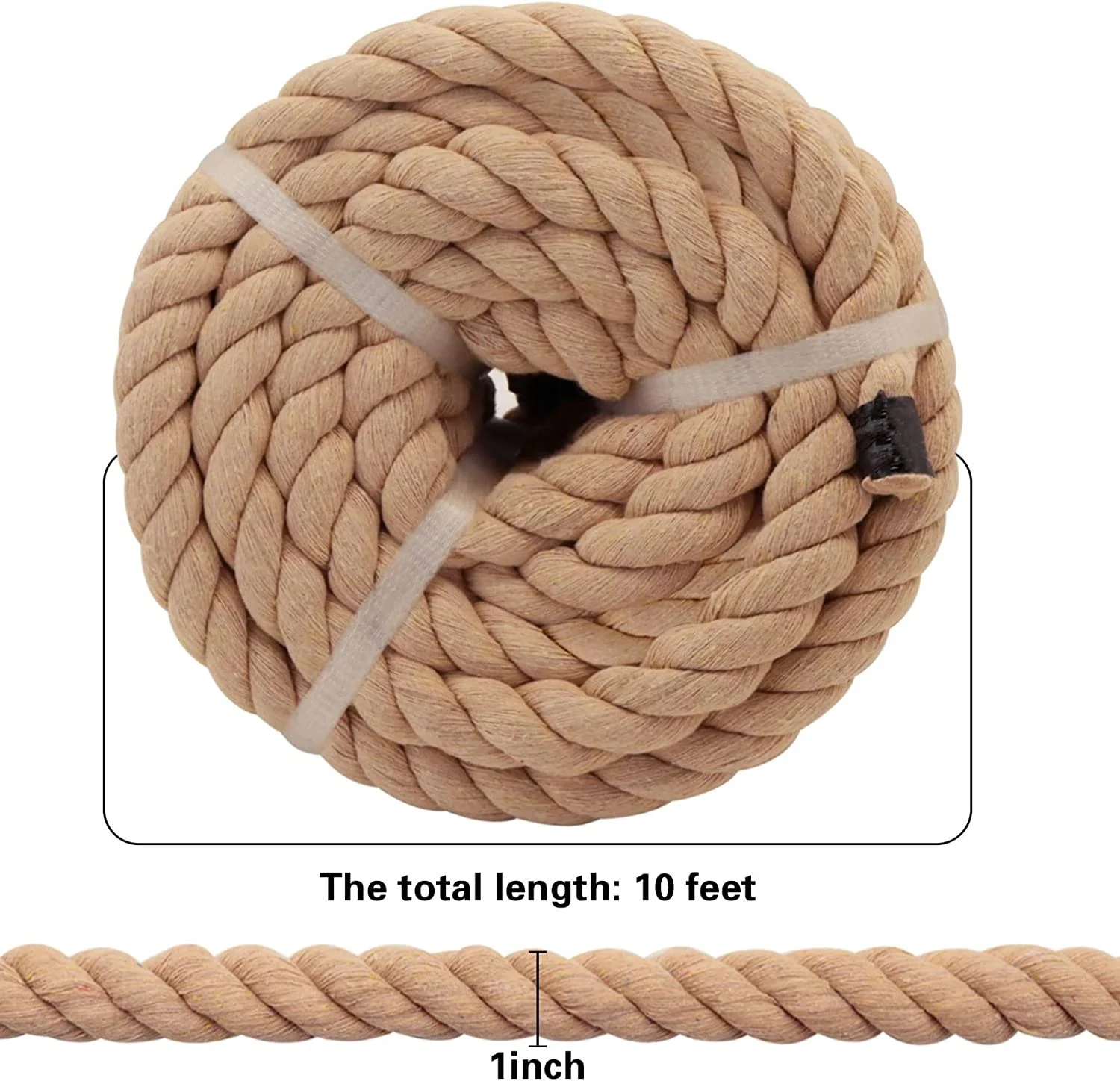 HH Braided Dogs Toy Chew Twisted Strong Cotton Cord Rope