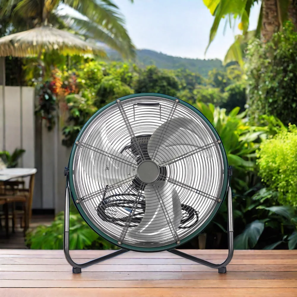 18-Inch Metal Border Tower Pedestal Fan Electric Floor Fan Adjustable Mist Cooling Ventilation UK 16 Inch Plastic Water Mist Fan