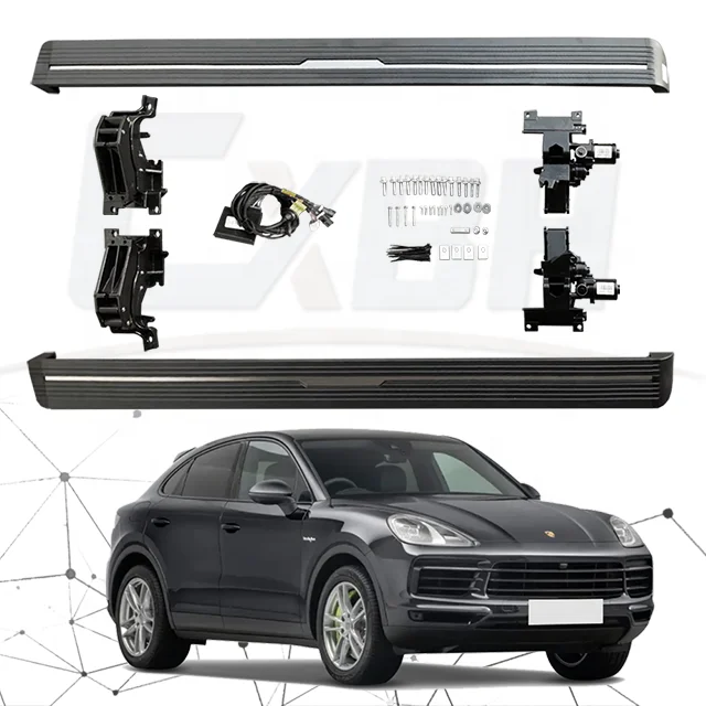 Side step fit auto accessories side step running board car exterior parts for Porsche Cayenne 2010-2019