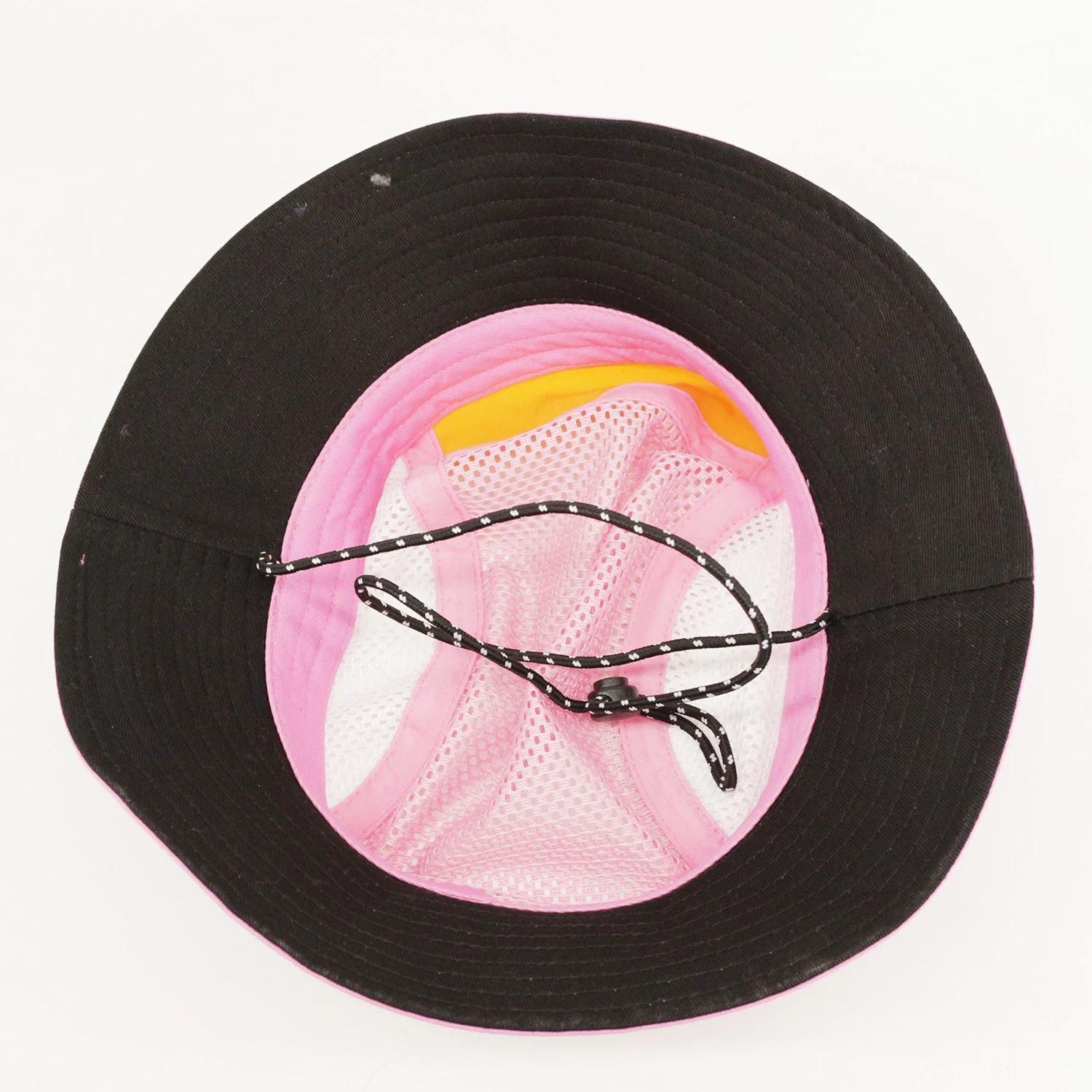 high quality designer bucket hat mesh plain dyed fisherman bucket hat with rope outdoor embroidery buckrt hat custom