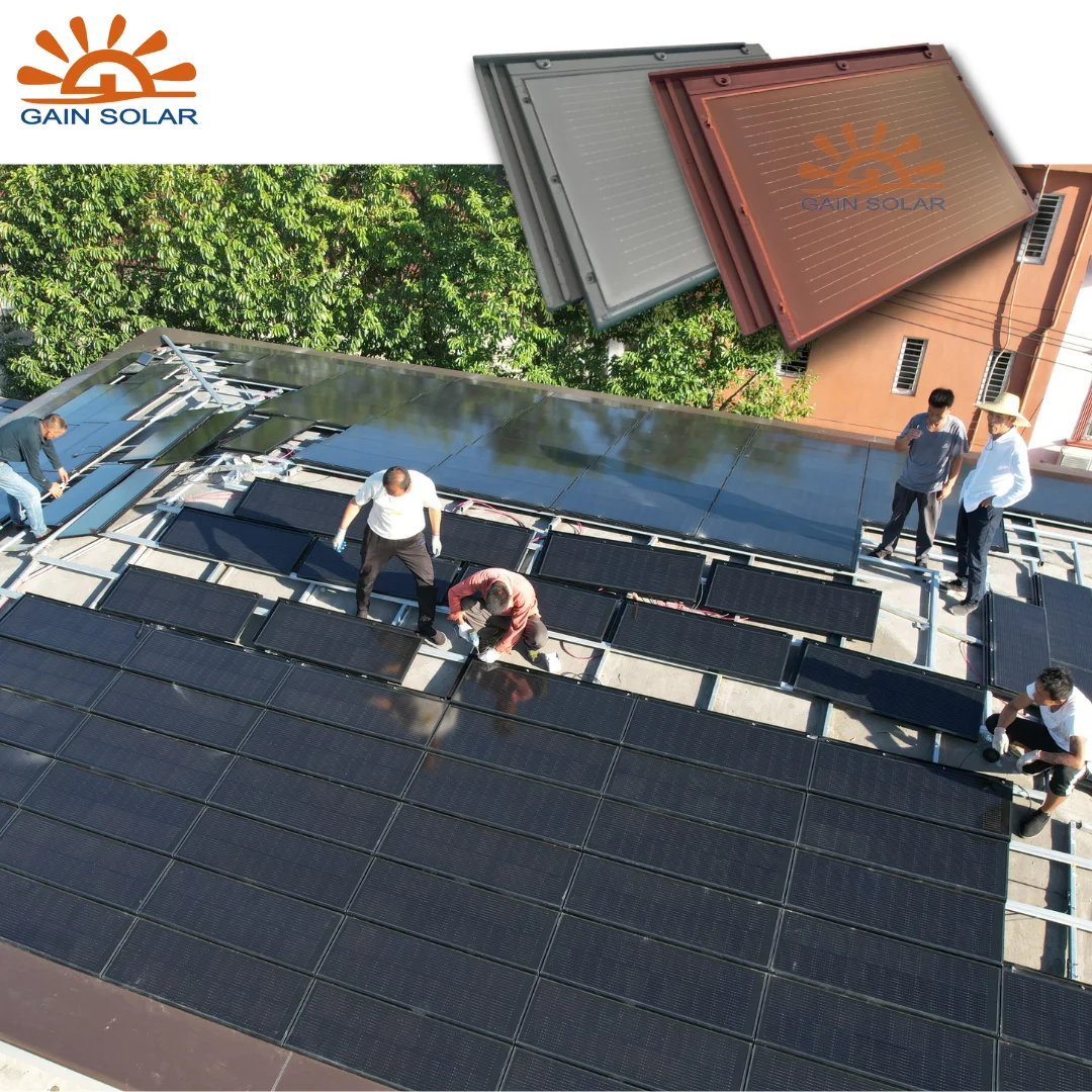 New arrival solar residential roof tiles spanish style shake type tile solar panels tile roof for UK market