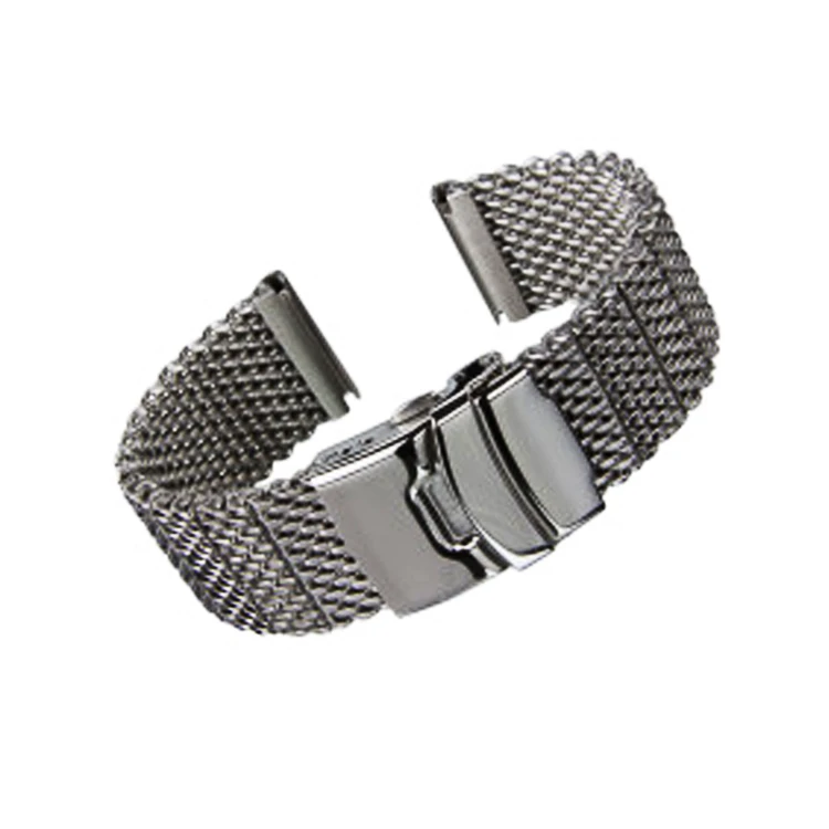 Factory made interchangeable watch strap  stainless steel Mesh watch bracelet with quick release watch band