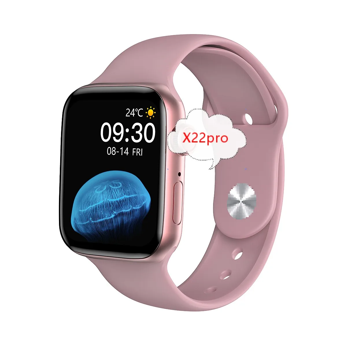 2021 New 44mm Smart Watch X22 pro Series 6 Scroll Key Double Button HS6621 Wearfit Pro Smartwatch X22pro