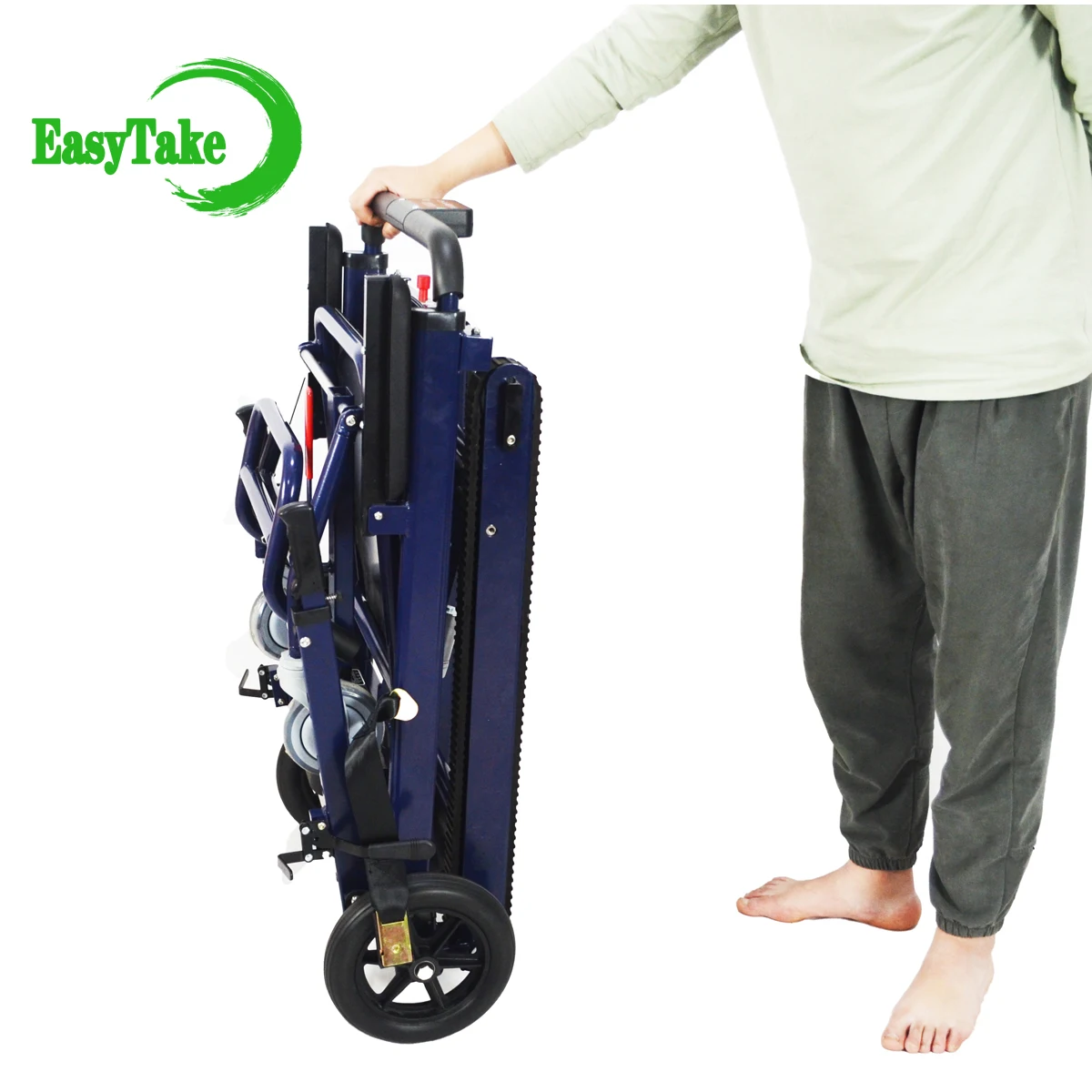 Medical used portable electric foldable stair climbing wheelchair