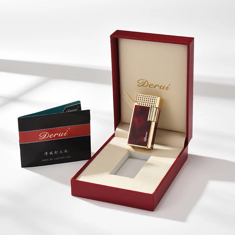 High Quality Luxury Metal Side Pulley Windproof Cigarette Lighters With Hidden Cigar Knife