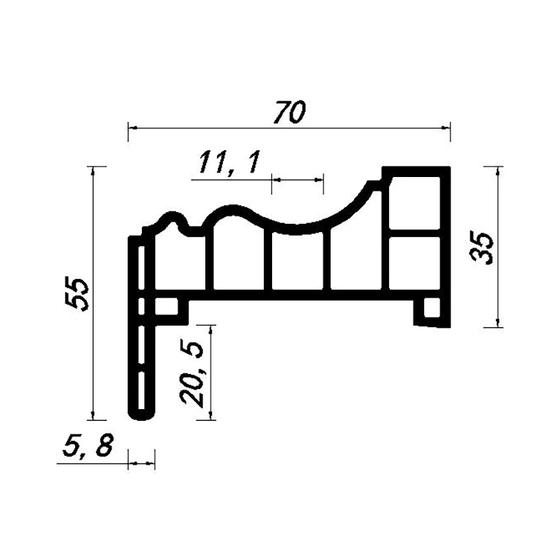  High Quality Waterproof Interior Home A Type Adjustable Art WPC Door Frames With Cheap