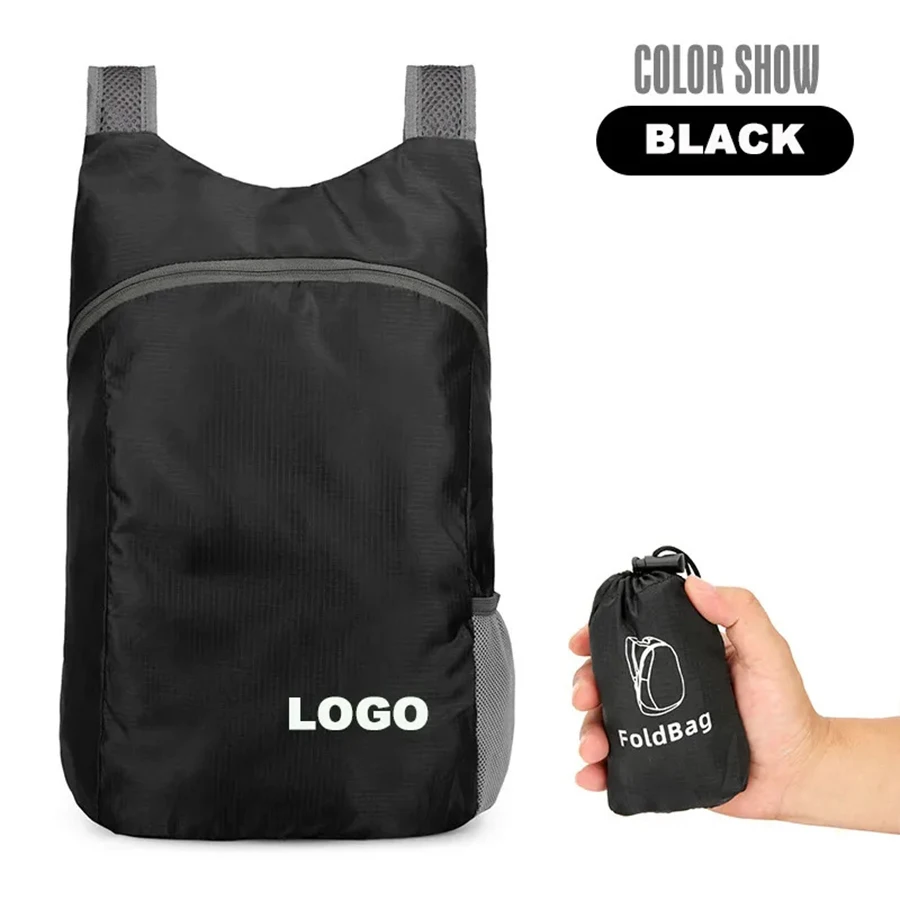 Custom logo Cheap foldable light Outdoor Lightweight hiking backpack waterproof large capacity sports backpacks