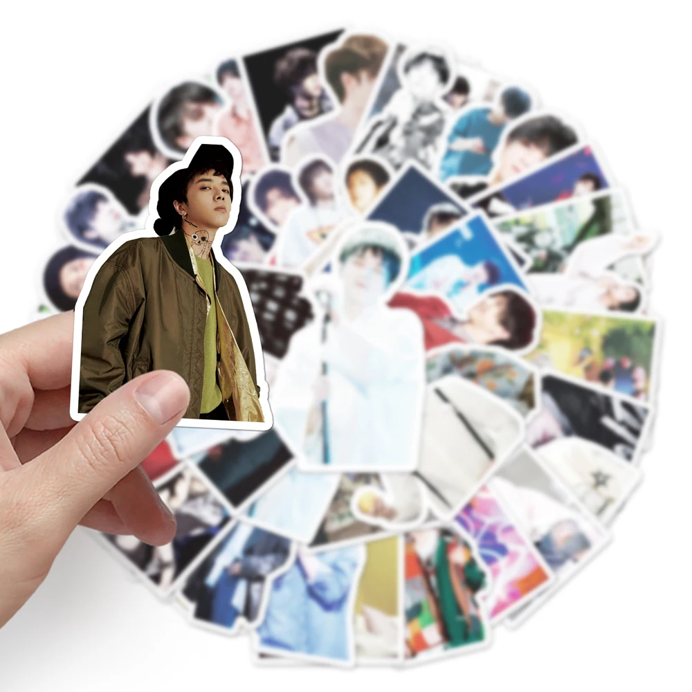 50Pcs Factory Direct Waterproof 4-8CM Offset Car Sticker Star Hua Chenyu Cartoon Sticker