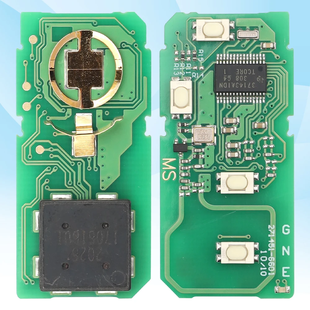 MS 3+1Buttons FCCID HYQ14AEM/HYQ14AAB Board GNE 6601 Smart Car Remote Key for Toyota Vehicle Replacement Blank Fob