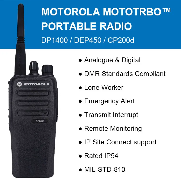 CP200d radius DP1400 DEP450 portable digital vhf uhf walkie talkie handheld 2 way radio for motorola solution