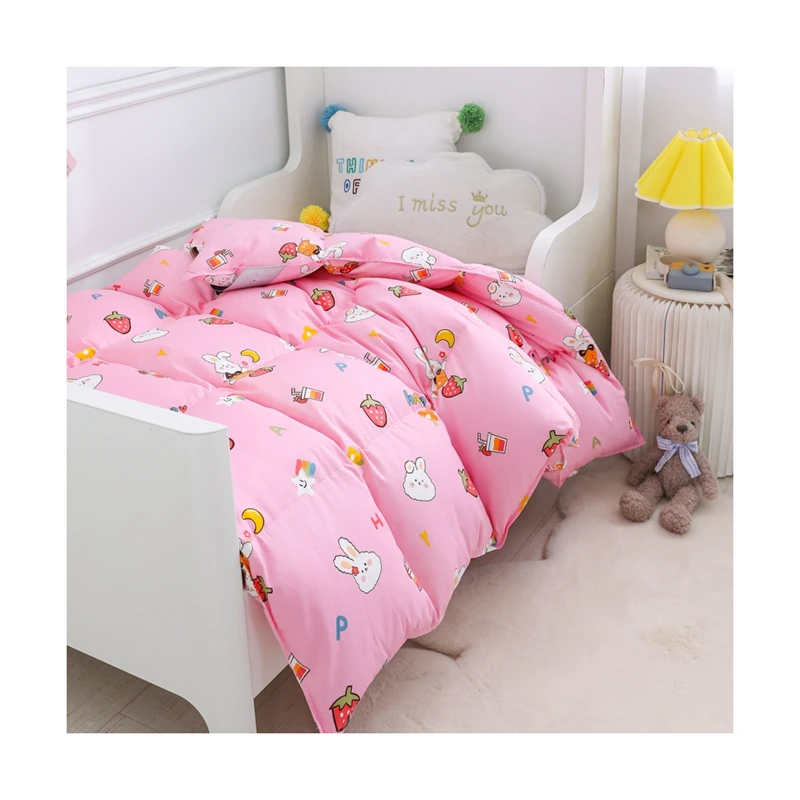 Kids Cartoon Baby Crib Comforter Winter Quilted Blanket Duvet Quilt