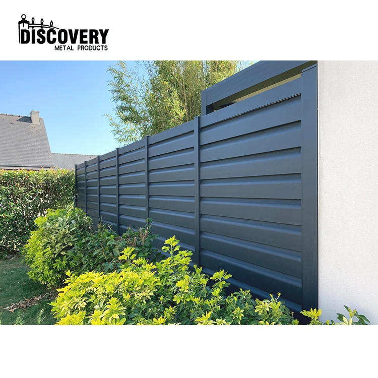 Горячая Распродажа, Китай, черный алюминиевый забор, металлические жалюзи, заборные панели для двора