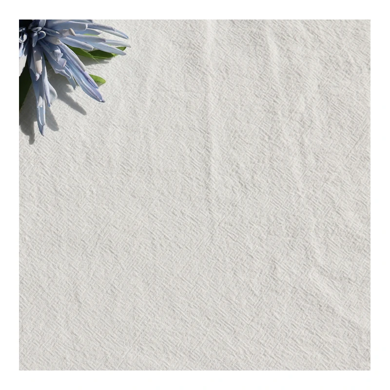 OEM breathable white comfortable sand washed garment china cotton fabrics for clothing
