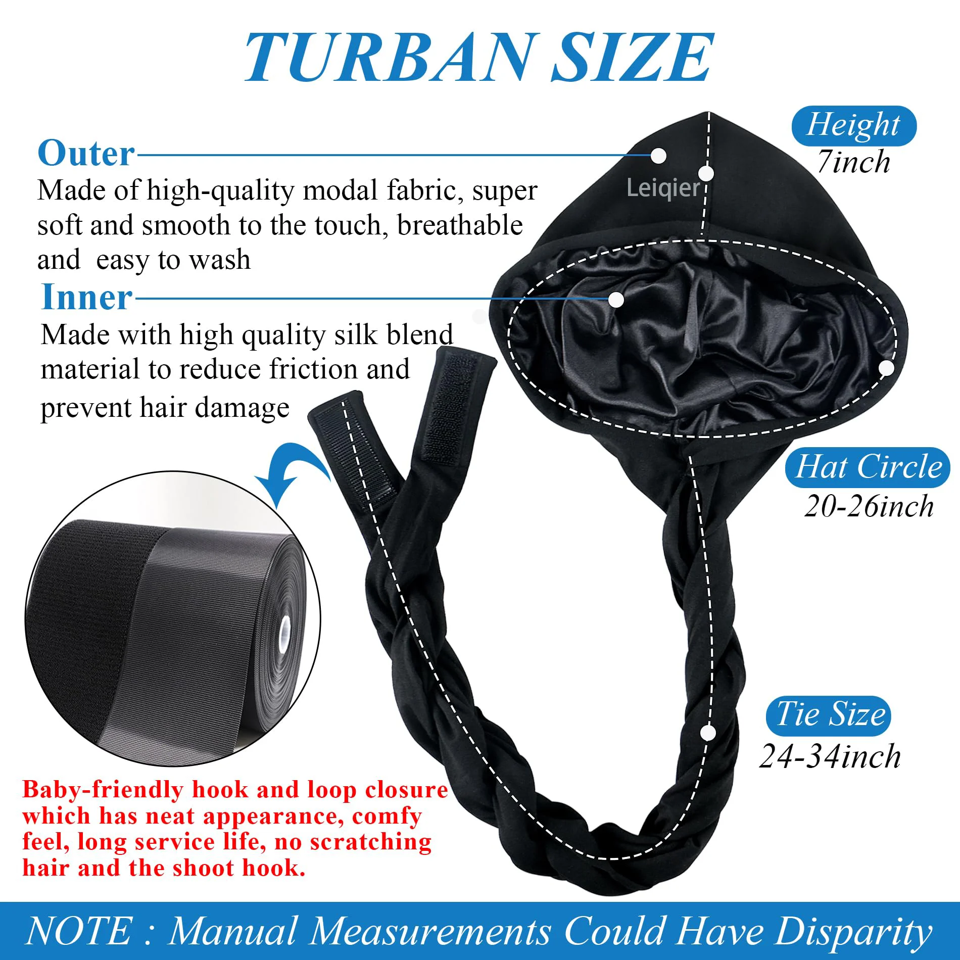 Custom Logo  Unisex Long Cotton Long Tail Silky Scarf Pirate Hat Chemo Caps Skull Hat Turban Hair Band Bandanas