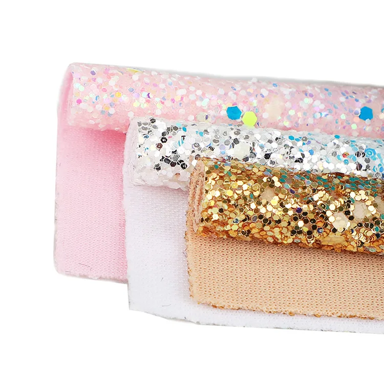 Полиуретановая кожа с блестками для женской детской обуви, сумки, банты для волос, игрушки, обои