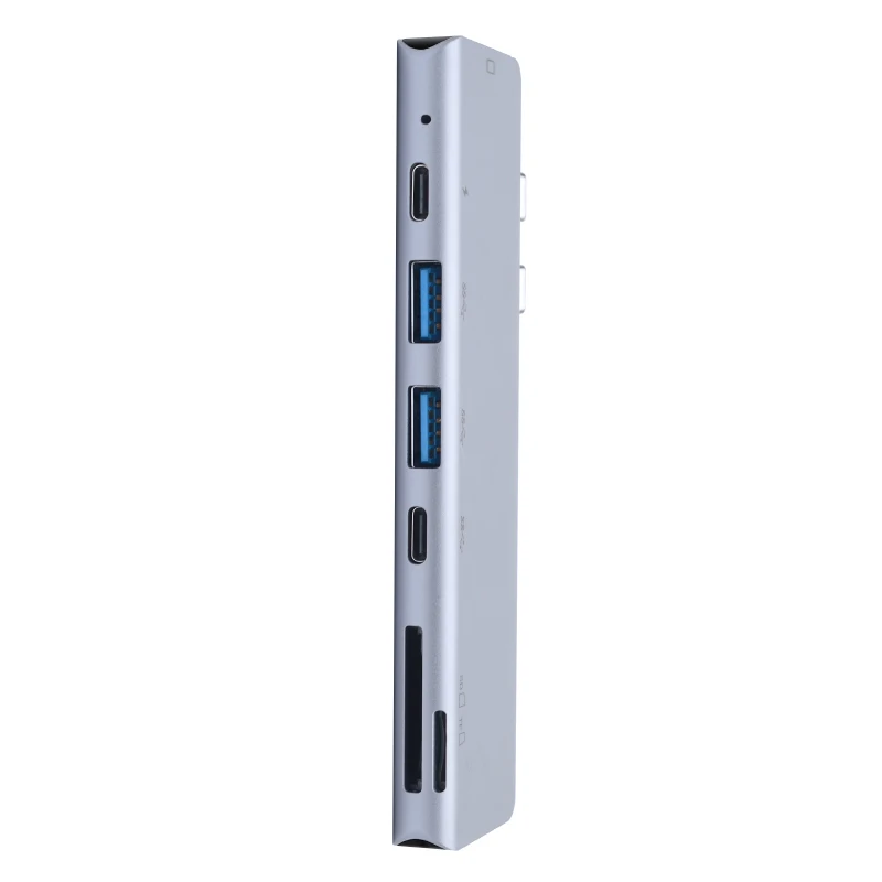 7 в 1 Тип c комбинированный HDTV + TF USB3.0 * 2 PD адаптер Type C концентратор для macbook