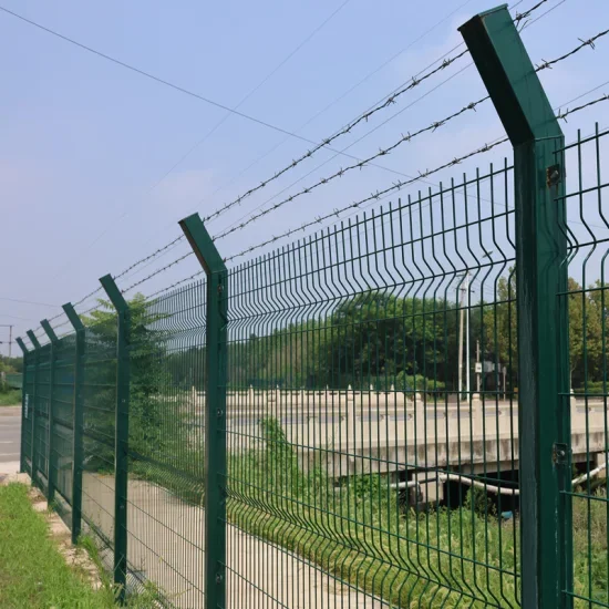 Wholesale High Quality PVC Coated 6x6 Curvy 3D Garden Wire Mesh Fence Panel Concrete Reinforcing Welded Security Type Metal