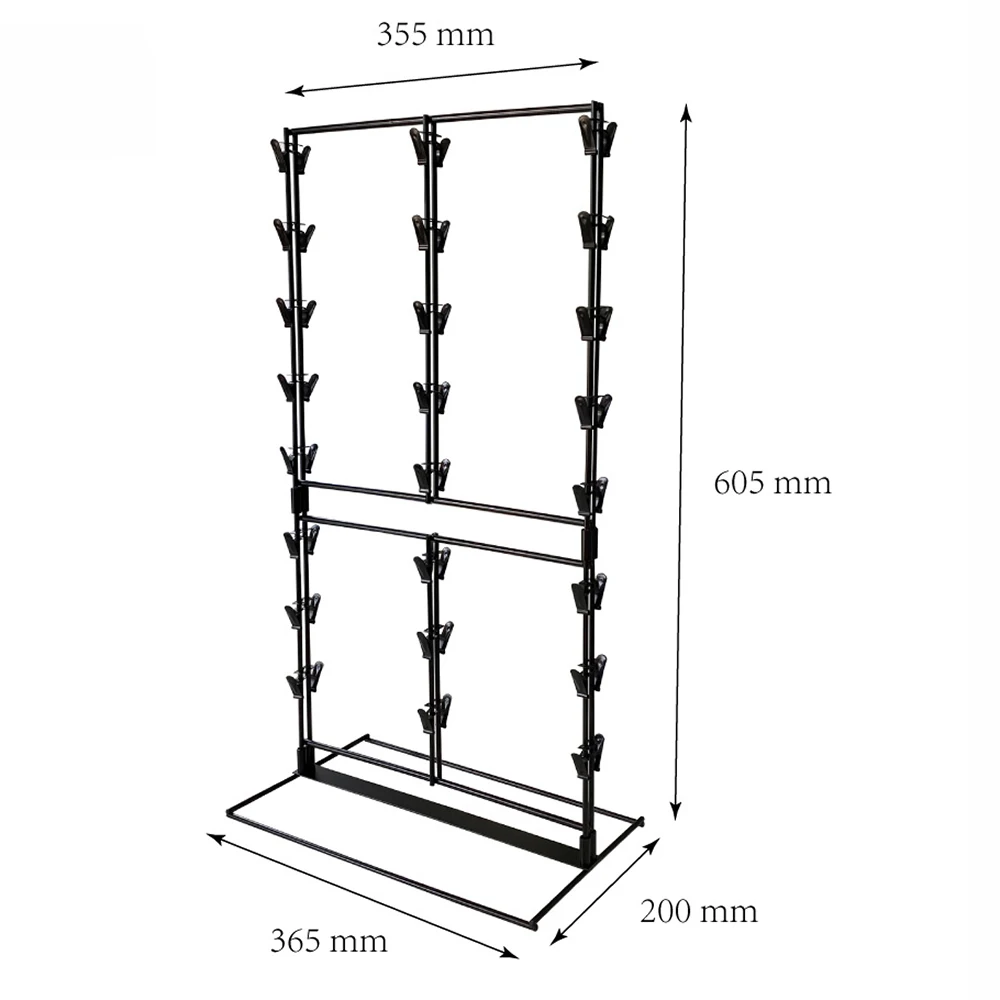 RUIMEI 3-Row Chip Stand Display for Party Candy Cart Snack Retail Display Rack Cotton Candy Bags, Chips Display Rack