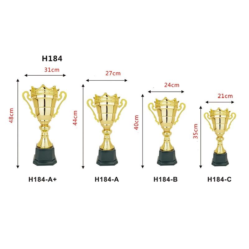 Trophy Cup New Designed Award Custom Made Trophies Cups and Medals Globe Popular Crystal Base Metal Trophy Cup