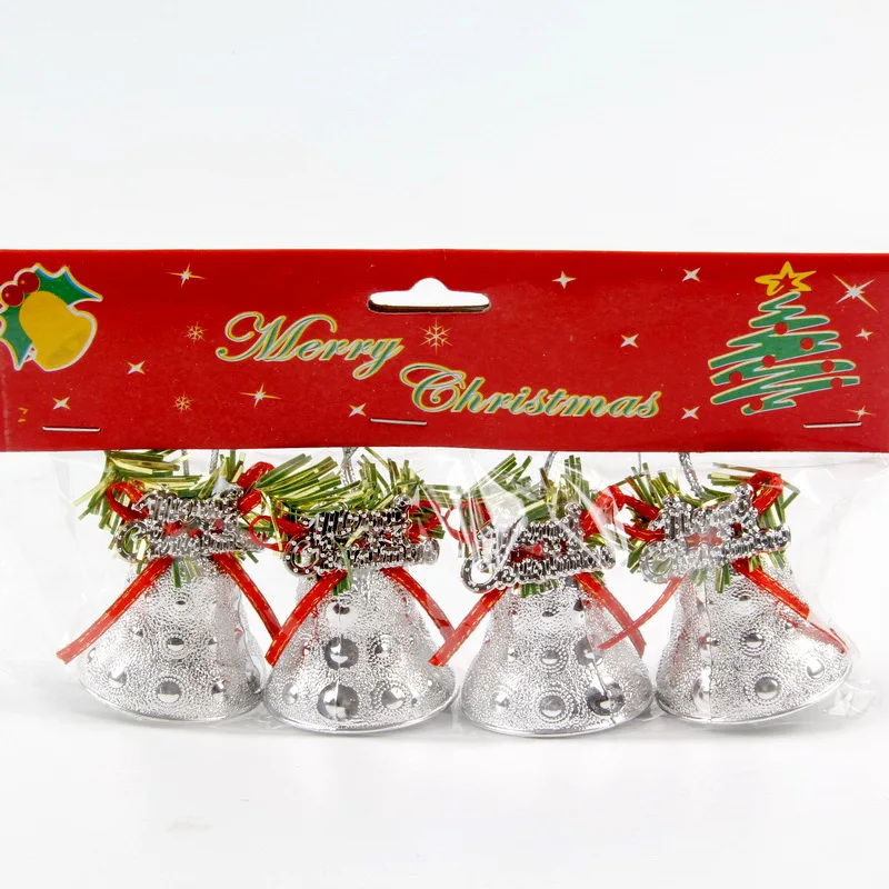 Wholesale Metal Christmas Bell Party Decor Jingle Bells Christmas Tree Decorations for Xmas New Year Santa Claus Party Celebrate