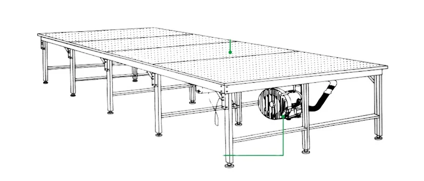 Hot Selling Customized Fabric Spreading and Cutting Table Fabric Cutting Table