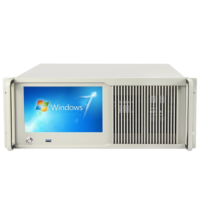Модный 4U стоечный сервер шасси с ЖК-экраном Поддержка блок питания ATX ITX MATX материнская плата