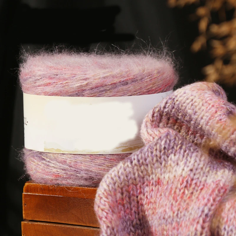 Wholesale Price Manufacturers Fancy Multi-color Yarn Mohair for Fashion Sweater