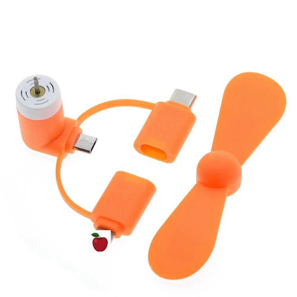 3 в 1 портативный дорожный Тип C Micro USB аккумуляторная батарея сотовые телефоны кулер с низким уровнем шума Мини Android телефона поддержки широкого сбыта липких обувей подошв для iPhone, 11, 12 лет