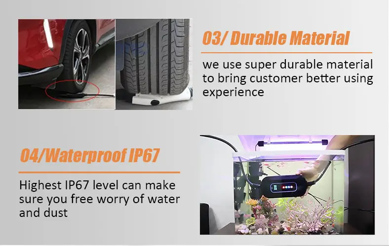 Best 3.5 kw 3.3kw gb/t j1772 16a type 2 vehicle electric car home portable ev charger