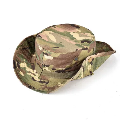 Jungle Hat Bob Camo Bucket Unisex Men Outdoor Boonie Fisherman Cotton Fishing Caps Chapeau Hunt Sunscreen Hiking Hat