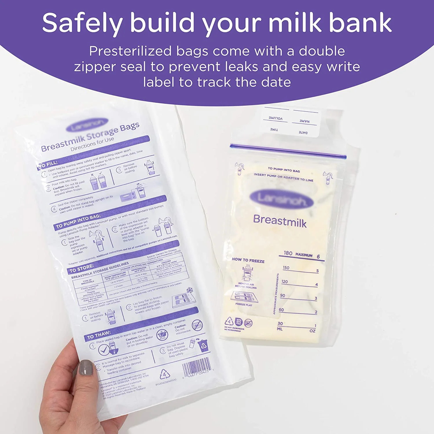 Предварительно стерилизованные пакеты для хранения грудного молока без бисфенола А, пакет для хранения грудного молока с разъемами