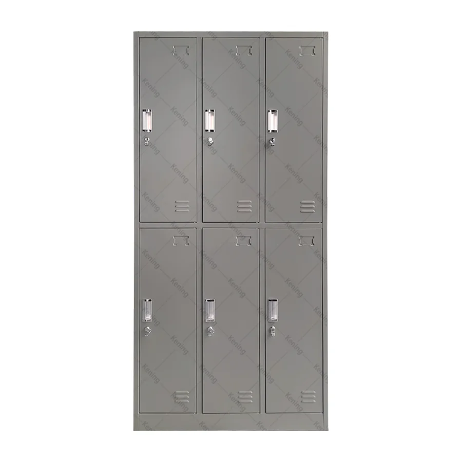 6 Door Metal Locker Cabinet Used for Gym Staff in Office School Six Doors Metal Locker 6 Door Personnel Lockers