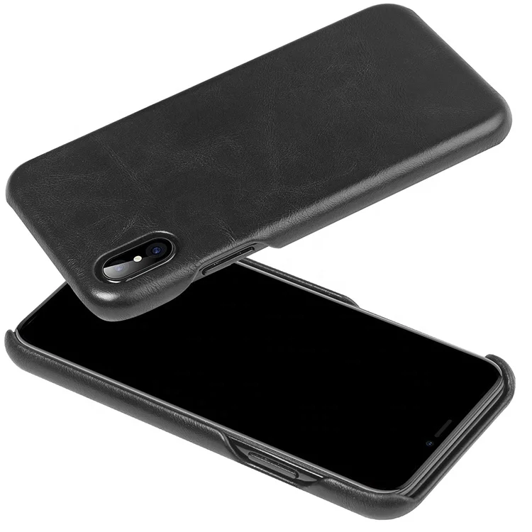 Wholesale Luxury Pu Leather Mobile Cell Phone Accessory Shockproof Protective Back Case For Iphone x