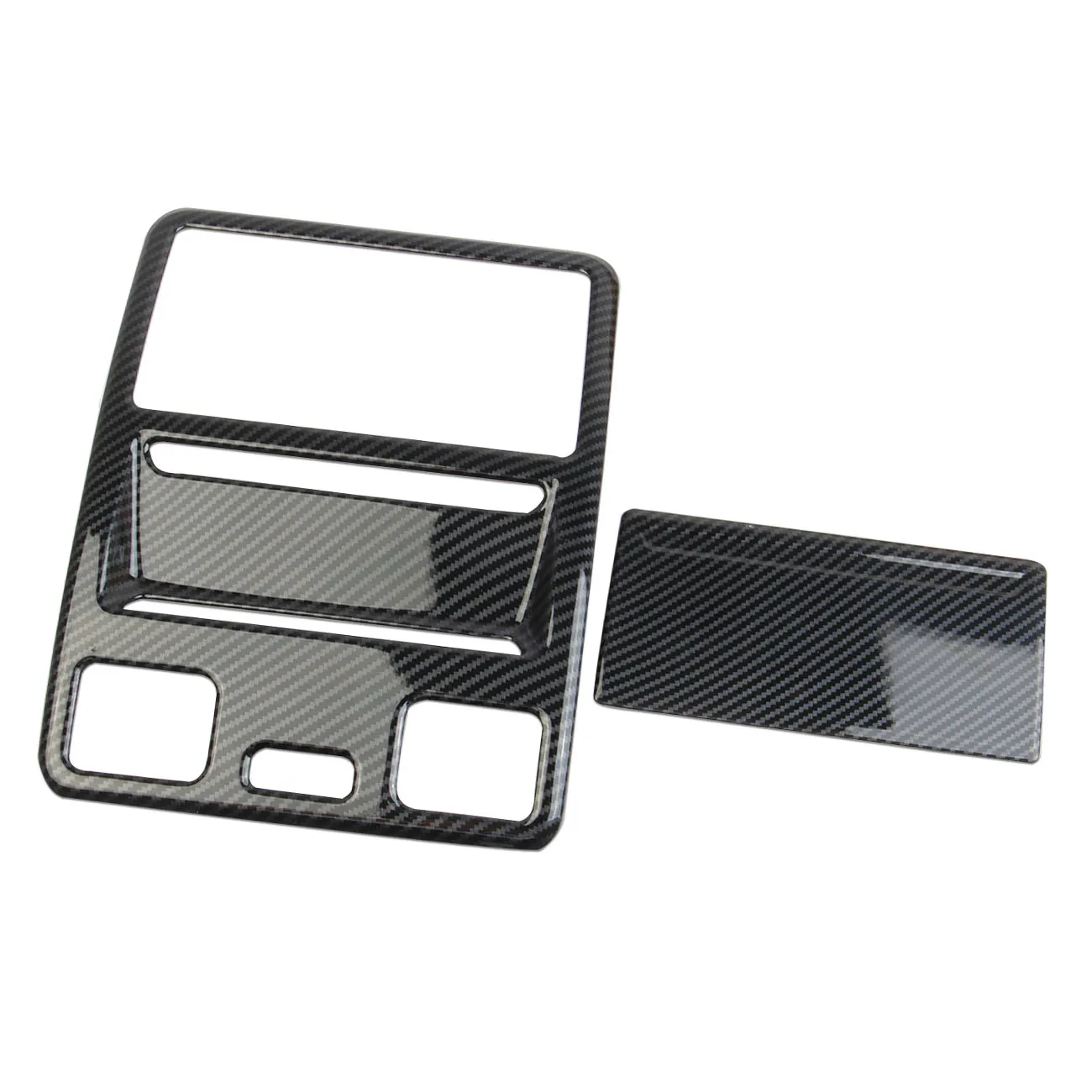 For 2024 ford mustang  Carbon Fiber car decoration accessories Roof Reading Lamp Cover Trim 3pcs