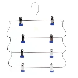 Betterall Space Saving Magic Four Layers Pants Hanger Metal Multifunctional Clothes Hangers Pants Storage Hangers