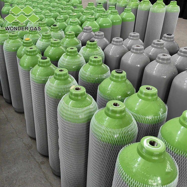 High-Pressure 230Bar 20L Empty ISO9809-1 Seamless Gas Cylinder O2/AR/CO2/N2/C2H2 For Industrial And Medical Use