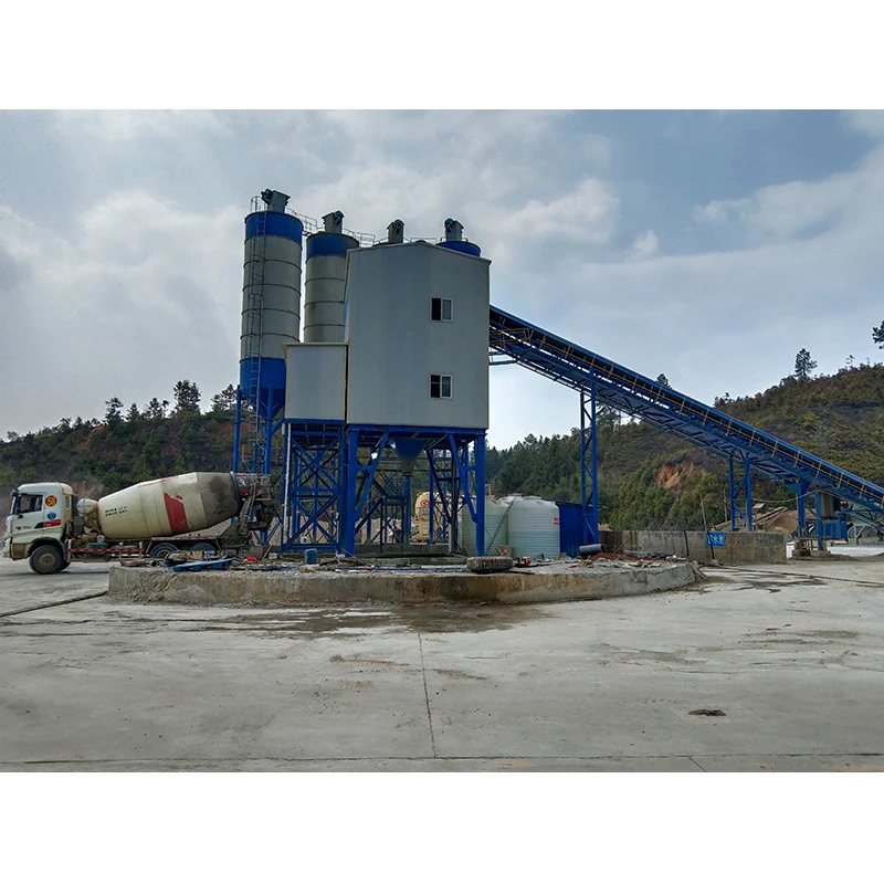 New Construction Machinery 3 Cube Beton Mixer Pump Concrete Mixing Plant HZS180 Electric Concrete Batching Plant