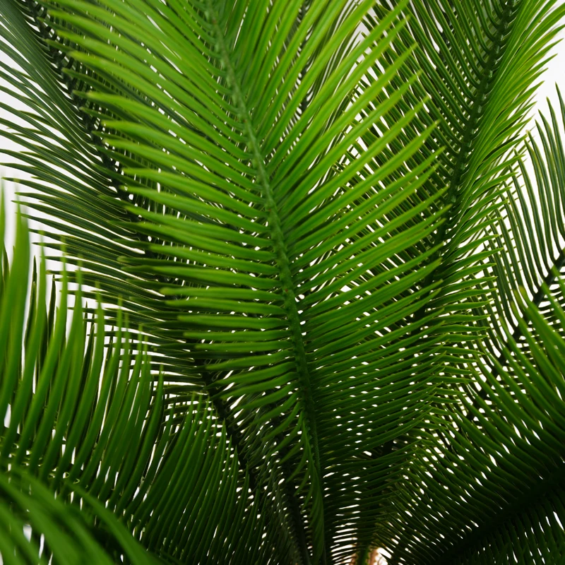 140cm/55in/4.6ft Factory Wholesale Artificial Faux Sago Cycas Palm Trees Plastic Indoor Outdoor Decorated Plants