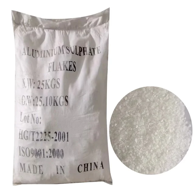 Low iron and iron free aluminum sulfate flake powder industry and water treatment aluminum sulfate