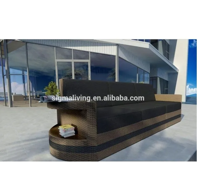 Горячая Распродажа, современный уличный садовый ротанговый диван, комплект мебели
