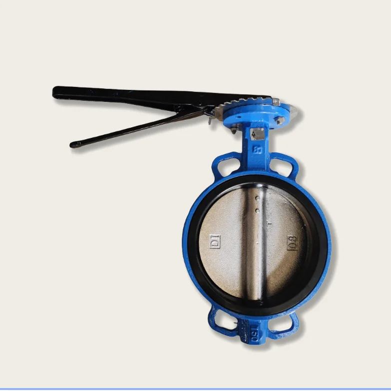 DN200 Eccnomic Model Ductile Iron Ggg50 Wafer Type Butterfly Valve Connection to Pn10/Pn16/Cl125/Cl150/JIS 10K